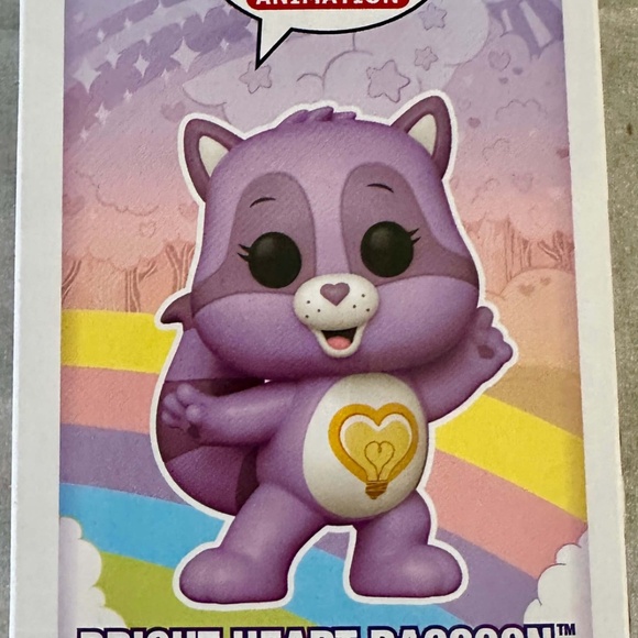 Care Bear Cousins Bright Heart Raccoon Funko Pop! Vinyl Figure #1802 - Picture 2 of 3